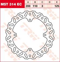 TRW EC off road remschijf, voor de moto, MST314EC