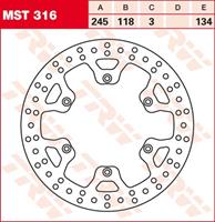 TRW MST vaste remschijf, voor de moto, MST316