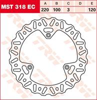 TRW EC off road remschijf, voor de moto, MST318EC