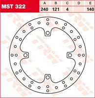 TRW MST vaste remschijf, voor de moto, MST322