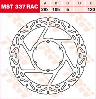 TRW MST vaste remschijf RAC design, voor de moto, MST337RAC