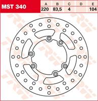 TRW MST vaste remschijf, voor de moto, MST340