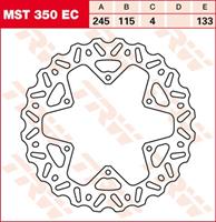 TRW EC off road remschijf, voor de moto, MST350EC