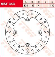 TRW MST vaste remschijf, voor de moto, MST353