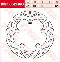 TRW MST vaste remschijf RAC design, voor de moto, MST362RAC