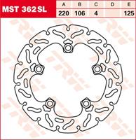 TRW MST vaste remschijf, voor de moto, MST362SL