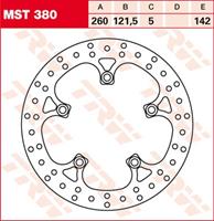 TRW MST vaste remschijf, voor de moto, MST380