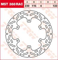 TRW MST vaste remschijf RAC design, voor de moto, MST388RAC