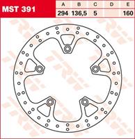 TRW MST vaste remschijf, voor de moto, MST391