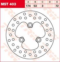 TRW MST vaste remschijf, voor de moto, MST403