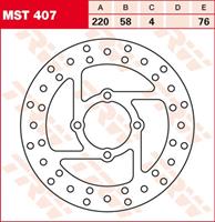 TRW MST vaste remschijf, voor de moto, MST407