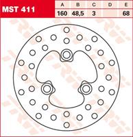TRW MST vaste remschijf, voor de moto, MST411