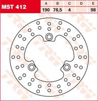 TRW MST vaste remschijf, voor de moto, MST412