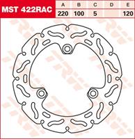 TRW MST vaste remschijf RAC design, voor de moto, MST422RAC