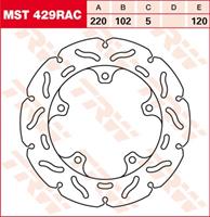 TRW MST vaste remschijf RAC design, voor de moto, MST429RAC