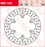 TRW MST vaste remschijf, voor de moto, MST432