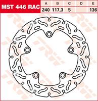 TRW MST vaste remschijf RAC design, voor de moto, MST446RAC