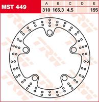 TRW MST vaste remschijf, voor de moto, MST449
