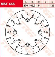 TRW MST vaste remschijf, voor de moto, MST455
