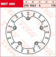 TRW MST vaste remschijf, voor de moto, MST456