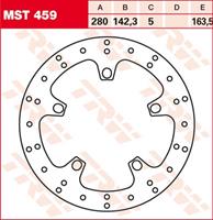TRW MST vaste remschijf, voor de moto, MST459