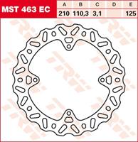 TRW EC off road remschijf, voor de moto, MST463EC