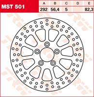 TRW MST vaste remschijf, voor de moto, MST501