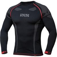 IXS 365 Thermoshirt, voor op de moto, Zwart Grijs