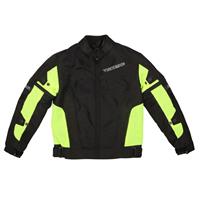 MODEKA X-vent kids jacket, Kinder motorjas, Zwart-Geel