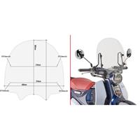 GIVI Windscherm excl. montagekit, moto en scooter, 1168A
