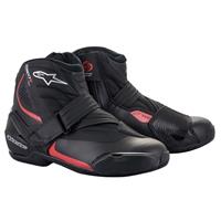 Alpinestars SMX-1 R V2, Motorschoenen, Zwart-Rood