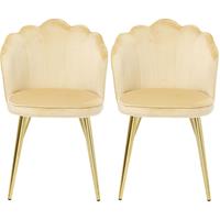 Kare Design Eetkamerstoel Princess Beige (set van 2)