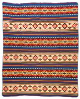 EcuaFina Alpaca native plaid Cotopaxi  - Kleurenmix - 195 cm x 235 cm Mix