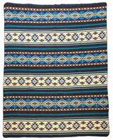 EcuaFina Alpaca deken Cotopaxi - Blauw - 195 cm x 235 cm Blue