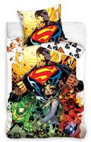 Carbotex dekbedovertrek Superman 140 x 200 cm / 90 cm katoen