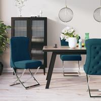 vidaXL Esszimmerstühle 2 Stk.  Blau
