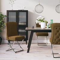 vidaXL Esszimmerstühle 2 Stk.  Braun