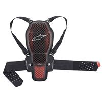 Nucleon KR-1 CELL, Rugprotectoren voor in motorfietsjas, Transparant-Smoke-Rood-Zwart