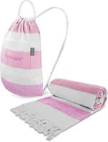 Normani Badehandtuch mit Rucksackfunktion Badetücher pink Gr. 90 x 170