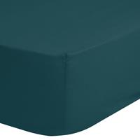 Good Morning Hoeslaken jersey 180x220 cm petrolkleurig