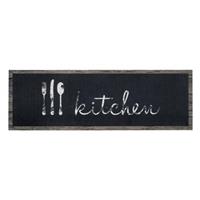 Läufer MD Entree Cook&Wash Eingangsmatte - Teppichmatte - Küchenteppich, MD Entree, rechteckig, Höhe: 5 mm, bei 30° waschbar, anti-rutsch, 50 x 150 cm, Chalk Kitchen, grau