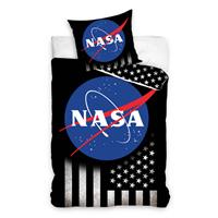 Nasa Dekbedovertrek Usa - Zwart - 1-persoons 140x200 Cm