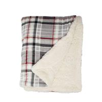 Unique Living Larsson Fleece Plaid - 100% Polyester - 150x200 Cm - Grijs