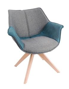 Feel Furniture - Eetkamerstoel - Bruce - Grijs-blauw