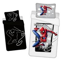 Spiderman Dekbedovertrek Glow In The Dark - Eenpersoons - 140 X 200 Cm - Katoen