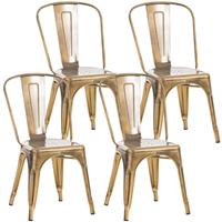 CLP 4er Set Stuhl Benedikt-gold