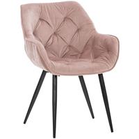 CLP Stuhl Tanna Samt-pink