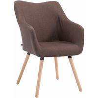 CLP Besucherstuhl McCoy V2 Stoff-braun-Natura