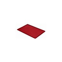 Oplegdeksel voor stapelbak, VE = 4 stuks, l x b = 600 x 400 mm, rood