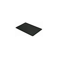 Oplegdeksel voor stapelbak, VE = 4 stuks, l x b = 600 x 400 mm, zwart